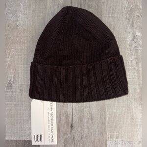 🥥NWT Tesma Cashmere Brown Folded Cuff Beanie